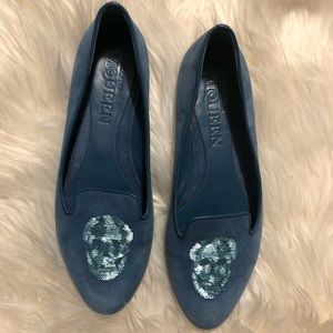 Authentic Alexander McQueen skull flats